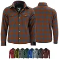BULLDT Motorradjacke BLD1201 (mit 4 CE-Protektoren) BULLDT Herren Motorradhemd Holzfäller-Look Hemd 58/3XL
