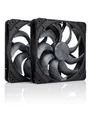 Noctua NF-A14x25 G2 PWM Sx2-PP chromax.black - Gehäuselüfter - 140mm - Schwarz