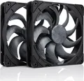 Noctua NF-A14x25 G2 PWM Sx2-PP chromax.black Gehäuseluefter 140 mm 2 Stueck Gehäuse-Lüfter 1.500 rpm 12 V (NF-A14x25 G2 PWM Sx2-PP CH.BK)