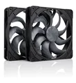 Noctua NF-A14x25 G2 PWM Sx2-PP chromax.black, Gehäuselüfter schwarz, PWM-Anschlu