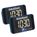 dnt Elektronische Parkscheibe ParkScreen mit Zulassung vom Kraftfahrt-Bundesamt, DNT000022 (2er-Set)