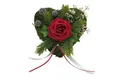 Radami Gartenfigur Grabgesteck Grabschmuck Moosherz Grabherz Trauerherz Grab Herz Gestec