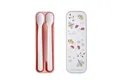 Mepal Kinderbesteck Fütterlöffel für Kleinkinder 2er Set, spülmaschinengeeignet, BPA frei, Flowers & Butterflies Design