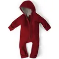 Ehrenkind Overall Walkoverall Baby aus Merino Schurwolle mit Reißverschluss (Rot, Gr. 62/68) Wollwalk Overall Baby 62/68 rot 62/68