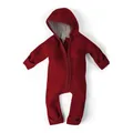 Ehrenkind® WALKOVERALL | Baby Wollwalk-Overalls aus Natur Schurwolle mit Reißverschluss | Walk Wolle Woll-Anzug für Kleinkind und Baby Mohnrot Gr. 62/68