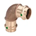 Viega Bogen 90 Grad mit SC Sanpress 2216 in 42mm Rotguss