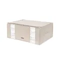 Compactor - Vakuumbeutel Größe XXL in Beige - Staubsaugerkompression für Bettdecken, Kissen, Kleidung - Luftdichter Aufbewahrungsbeutel mit Reißverschluss - Platzsparend für Schrank oder Bett