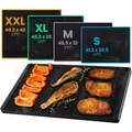 CLP Grillplatte Grillplatte, aus Gusseisen, beidseitig nutzbar 48.51.532 | 48.5 cm x 48.5 cm x 1.5 cm x 32 cm