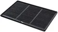 CLP Gusseiserne Grillplatte emailliert I Wendeplatte für Gasgrill, Kohlegrill und Elektrogrill I Korrosionsbeständiges Gusseisen, Farbe:anthrazit, Größe:48.5x32 cm