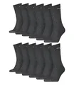 PUMA unisex Sportsocken Tennissocken Freizeitsocken Sport Crew 7312 12 Paar, Farbe:Grau, Menge:12 Paar (4x 3er Pack), Größe:43-46, Artikel:-201 anthracite