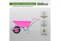 TRUTZHOLM Schubkarre TRUTZHOLM Schubkarre ROSA/PINK PP100 l Tragkraft 250 kg 100l, (Einzeln, 1-tlg), auffälliger Look