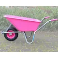 Schubkarre Gartenkarre rosa 100 L 250 kg Gartenschubkarre Schiebkarre Kunststoff