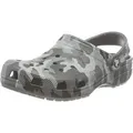 Crocs Classic Printed Camo Clog Sandalen Slate Grey/Multi 39-40 - Grau - 39-40