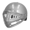 Boland 44033 - Kinderhelm Ritter, Grau, mit Klappvisir, Kunststoff, Ritterhelm, Karneval, Halloween, Fasching, Mottoparty, Verkleidung, Theater
