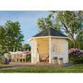 Palmako Holz-Pavillon Veronica 2 Natur unbehandelt 289 cm x 289 cm