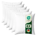 Blumtal Kissenfüllung 30x30 cm 6er - Oeko-TEX zertifizierte Füllung Kissen - Kissen 30x30 Füllung aus Polyester - waschbares Innenkissen - Kissen Inlett 30x30 cm - Füllkissen weich