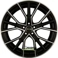 4x Avus Racing AF18 black polished 10.5x22 ET43 - LK5/112 ML66.7 Felge Alu