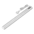 REV Unterbauleuchte Küche LED - Aluminium Schrankbeleuchtung 60cm, 10W, 800 Lumen, 3000K, Küchenbeleuchtung flach mit Sensor, einfache Montage, silber