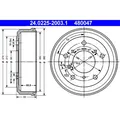 2x ATE BREMSTROMMELN 252mm HINTEN passend für VW LT