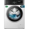 Cecotec - Waschmaschine 8kg Frontlader Bolero Dresscode 8500 Inverter A. 1900w, 1400 U/min, Inverter Plus Motor, Niedriger Stromverbrauch, 16 Programme, Steammax, Delay Start, White