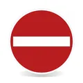 Betriebsausstattung24® Verbot der Einfahrt Verkehrsschild/Betriebs- und Privatkennzeichnung, Alu, 40 cm