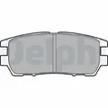 1x ORIGINAL® Delphi LP954 Bremsbelagsatz, Scheibenbremse Hinten, inkl.