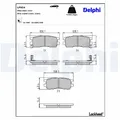 DELPHI Bremsbelagsatz, Scheibenbremse LP954 für MITSUBISHI