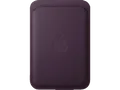 APPLE Feingewebe Wallet mit MagSafe, Backcover, Apple, iPhone Modelle: 12 - 16, Brombeere