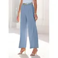 LASCANA Palazzohose mit weitem Bein aus weicher und leichter Webware Sommerhose im Business-Look, elegante Anzughose mit Taschen blau 36