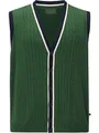Charles Colby Herren Strickweste Duke Thalen Dunkelgrün, Xl - 56/58