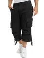 Brandit Herren Urban Legend 3/4-Cargo-Shorts,knielange Sommershorts aus Baumwolle,Caprihose mit Mehreren Taschen,Kordelzug an Taille & Beinabschlüssen,Shorts für den Alltag, Reisen & zum Wandern,S-XL