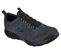 Skechers Herren Summits Louvin Turnschuhe, Black Mesh/Pu/Trim, 46 EU