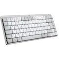 MX Mechanical Mini für Mac, Tastatur hellgrau/weiß, DE-Layout, taktile Schalter, Bluetooth, kompatibel mit macOS, iPadOS und iOS
