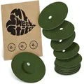 MySweetStitch - FreeStyle Libre 3/3 Plus Overpatch 10x Fixierplaster rund, extra starker Halt um den Sensor, wasserfest & hautfreundlich, hypoallergen, Made in Germany, Olive
