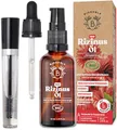 BIONOBLE Rizinusöl Kaltgepresst Bio + Mascara-Kit, 100% Natürlich - Wachstumsfördernd, Repariert - Rizinusöl Bio Haare, Wimpern, Augenbrauen, Haut - Castor Oil - Glasflasche, Pipette, Pumpe - 50ml