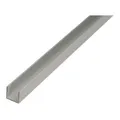 GAH Alberts U-Profil gleichschenkl.ungelocht L2000 x B10 x H8mm Aluminium, silberfarbig
