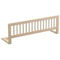 CADANI Bettschutzgitter Holz Bettgitter - Kinderbett Rausfallschutz klappbar, robust u. stabil (115 cm breit, natur, auch in 90 cm und 140 cm verfügbar), für Wohnmobil, Elternbett oder Seniorenbett geeignet beige 115 cm x 40 cm x 40 cm