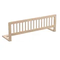 BAR Bettgitter Rausfallschutz klappbar aus Holz – faltbares Bettschutzgitter & Fallschutz für Babys und Kleinkinder – 115 x 40 cm Absturzsicherung für Kinderbett, Elternbett & Familienbett – Natur