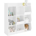 SoBuy Kinderregal, Weiß, Holzwerkstoff, 95x105x34 cm, Kinder- & Jugendzimmer, Kindermöbel, Kinderregale