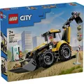 60480 LEGO® CITY Gelber Baggerlader, Baufahrzeug mit funktionierenden Front- und
