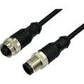 BKL Electronic 2702041 Sensor-Aktor-Verlängerungsleitung M12 Stecker gerade auf Kupplung gerade 5m (2702041)