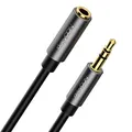 deleyCON 1,5m Klinke Audio Stereo AUX Kabel Verlängerungskabel 3,5mm Klinkenkabel Audiokabel Verlängerung Metallstecker Handy Smartphone Tablet Kopfhörer HiFi Receiver (Extra Dünn & Flexibel)