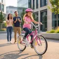 Actionbikes Kinderfahrrad Cruiser 20 Zoll | Kinder Mädchen Jungen Jugend Fahrrad - V-Brake Bremsen - Kettenschutz - Seitenständer - 6-9 Jahre (Rosa) - Rosa
