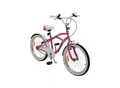 Actionbikes Kinderfahrrad Cruiser 20 Zoll, Rosa/Türkis, verstellbar, Seitenständer, V-Brake-Bremsen (Rosa)