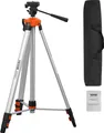 VEVOR Laser-Wasserwaagen-Stativ, 1/4 x 20 Gewindehalterung, 27,36-68,11 Zoll Höhenverstellung mit integrierter Wasserwaage, leichter Laserscanner-Stativständer, einziehbare Beine, Aluminium-Stativ