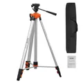 VEVOR Baustativ für Laser & Nivelliergeräte, ¼ x 20 Gewindehalterung, höhenverstellbar 695-1750 mm, mit integrierter Wasserwaage, einziehbare Beine, Laser-Messgeräte-Stativ für stabile Messungen