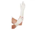 Franz Mensch Nitril-Handschuhe Hygostar "Safe Long, Weiß, 100 Stück extra lange Stulpe zum Schutz des Unterarms