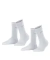 Esprit Socks Esprit Tagessocken Crew Basic Uni (weiche Baumwolle) weiss Damen - 2 Paar