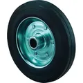BS Rollen Gummirad schwarz, Stahlfelge, Rollenlager, Ø Rad 160 mm, Tragkraft 135 kg