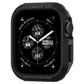 Spigen Rugged Armor Hülle Kompatibel mit Apple Watch Serie 7 41mm 6 SE 5 4 40mm - Schwarz